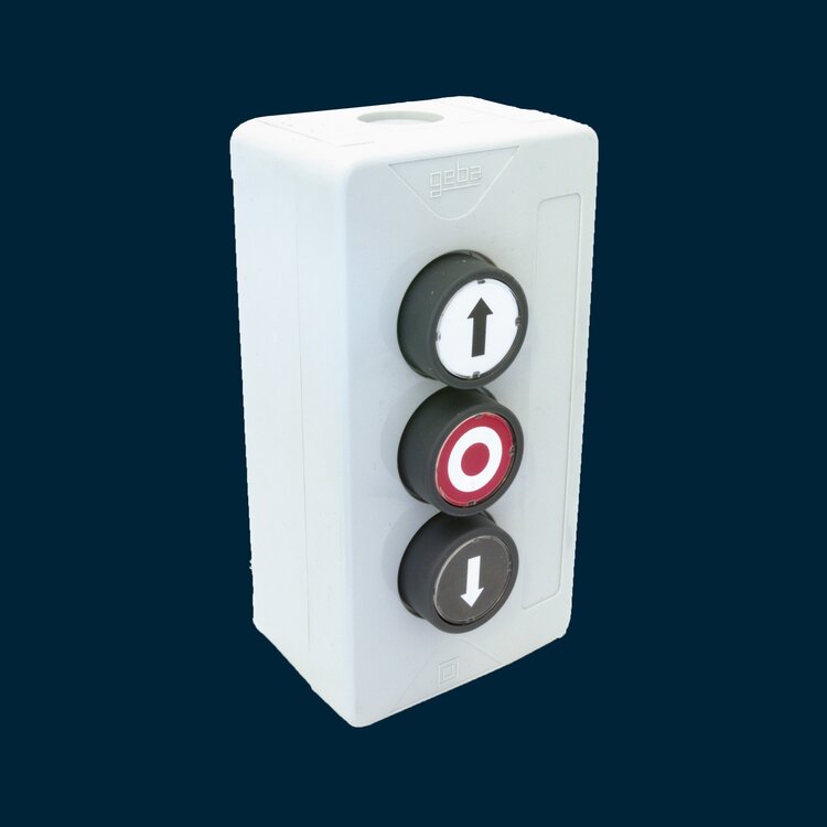 Push button OPEN-STOP-CLOSE, surface mounting
